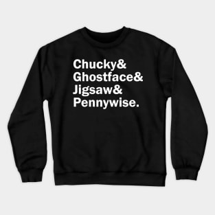 Funny Names x Slashers (Chucky, Ghostface, Jigsaw, Pennywise) Crewneck Sweatshirt